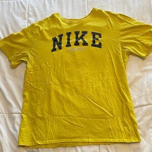 Nike Bright Yellow Tee with Black Logo